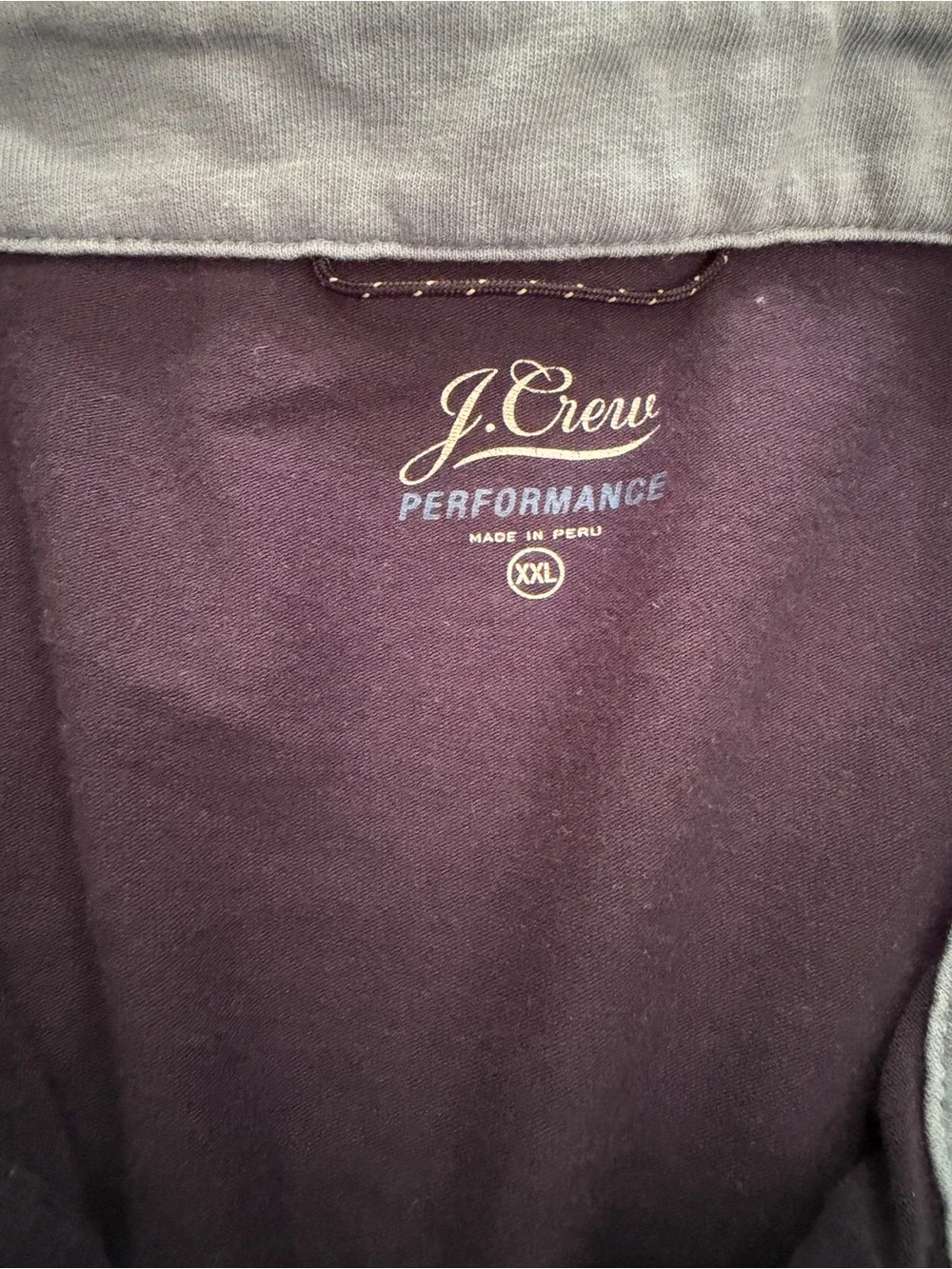 Men’s J Crew Performance Polo Short Navy Blue xxl
